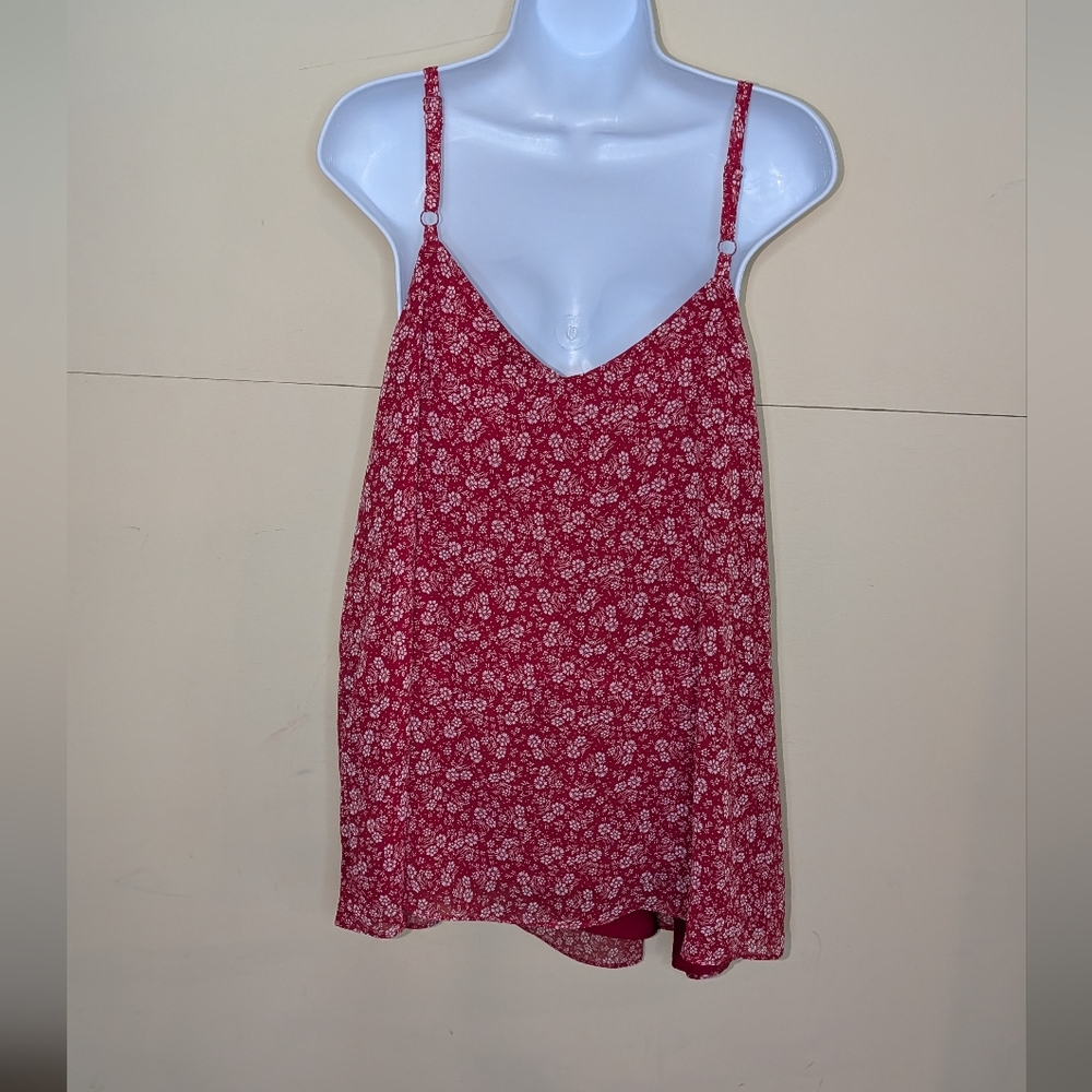 NWT Torrid Sophie Spaghetti Strap Tank Top Red Floral - Picture 2 of 7